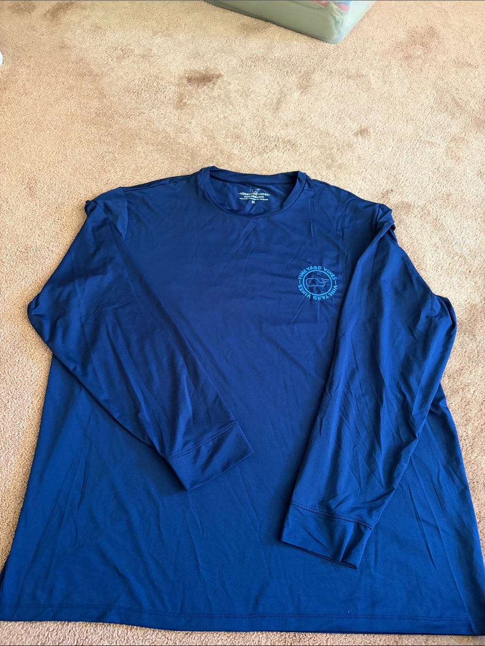Vineyard Vines Mens Sz XL Long-Sleeve Performance shirt  navy